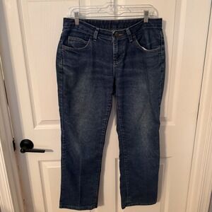 Aramark Jeans Pink Zipper Collection Women's Size‎ 8 / 28 Straight Leg Boot Cut